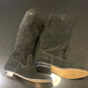 Suede Like New Black Boots size 8.5,